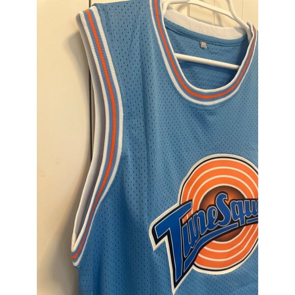 Tune Squad Bugs #1 Basketball Jersey Light Blue Mesh Unisex Size XL‎ - Picture 4 of 7